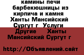 камины печи барбекюшницы из кирпича и камня - Ханты-Мансийский, Сургут г. Услуги » Другие   . Ханты-Мансийский,Сургут г.